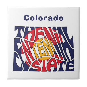 Colorado Nickname Word Art Tegeltje