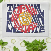 Colorado Nickname Word Art Theedoek (Gevouwen)