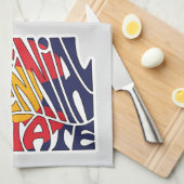 Colorado Nickname Word Art Theedoek (Quarter Fold)