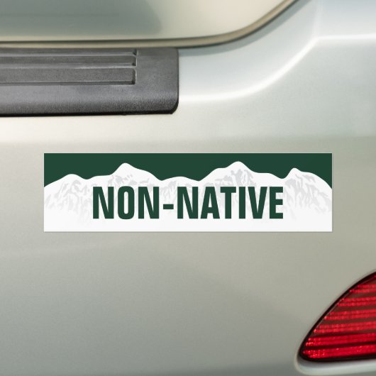 Colorado Non-Native Bumpersticker (Op auto)