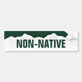 Colorado Non-Native Bumpersticker