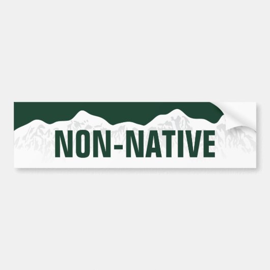 Colorado Non-Native Bumpersticker (Voorkant)