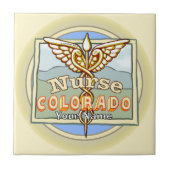 Colorado Nurse Caduceus  Tegeltje (Voorkant)