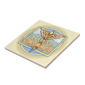 Colorado Nurse Caduceus Tegeltje (Zijkant)