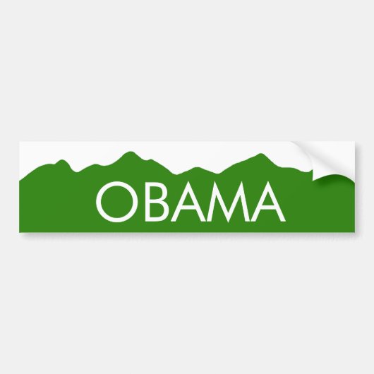 Colorado Obama Mountains Sticker (Voorkant)