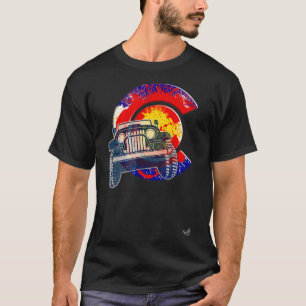 Colorado off Road 4 Wielstaat Vlag Grafisch T-shirt
