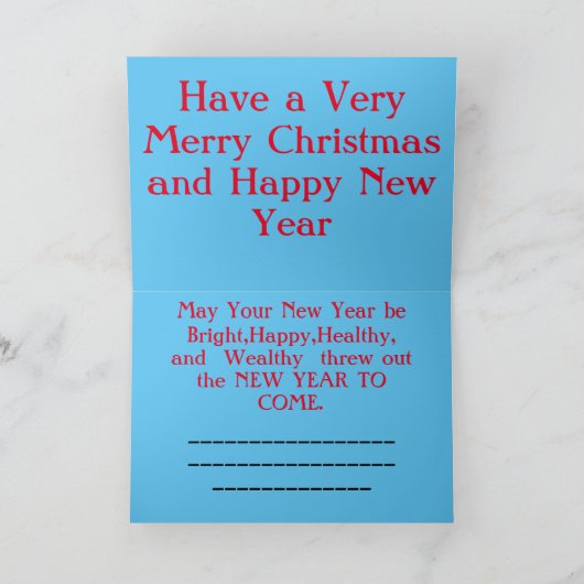 Colorado Old Barn Christmas Kaart (Binnen)