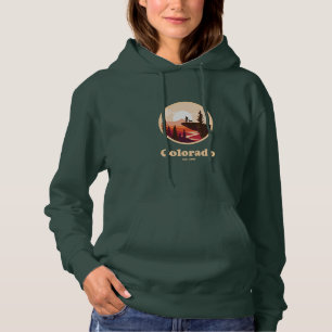 Colorado Opgericht in 1876 Dames Motorkap Sweater Hoodie