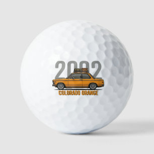 Colorado Oranje BMW 2002 Vintage BMW Golfballen