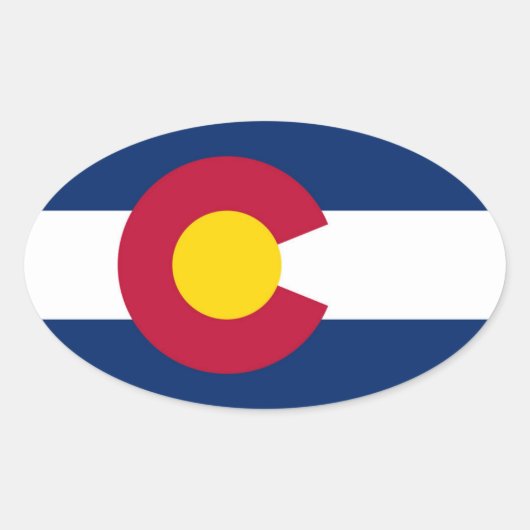 Colorado Ovale Sticker (Voorkant)