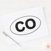 Colorado ovale Sticker (Envelop)