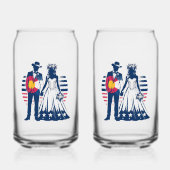 Colorado Paar Blikvorm Glas (Voorkant)