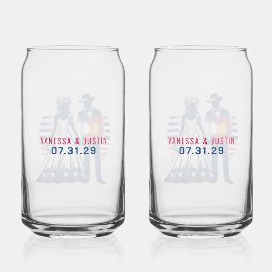 Colorado Paar Blikvorm Glas (Achterkant)