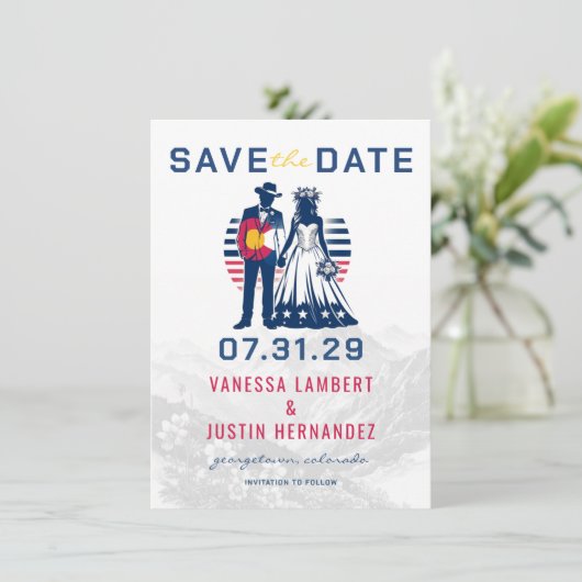 Colorado Paar Save The Date (Staand voorkant)