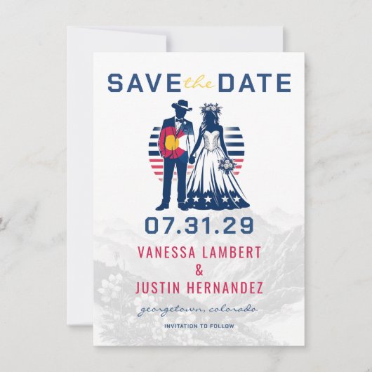Colorado Paar Save The Date (Voorkant)