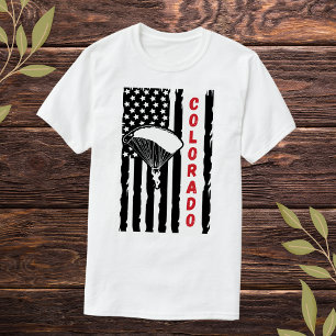  Colorado Paragliding Skydiving Parachuting T-shirt