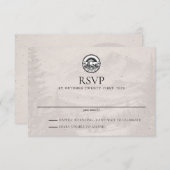 Colorado Passport Wedding RSVP Kaart (Voorkant / Achterkant)