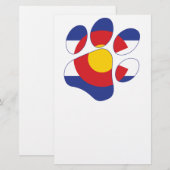 Colorado Paws Briefpapier (Voorkant / Achterkant)