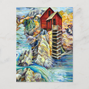 Colorado Picturesque Scenery, Crystal Old Mill Briefkaart