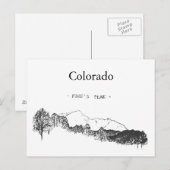 Colorado Pikes Peak Briefkaart (Voorkant / Achterkant)
