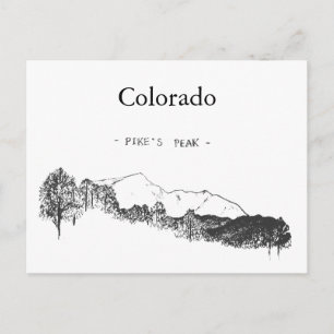 Colorado Pikes Peak Briefkaart