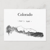 Colorado Pikes Peak Briefkaart (Voorkant)