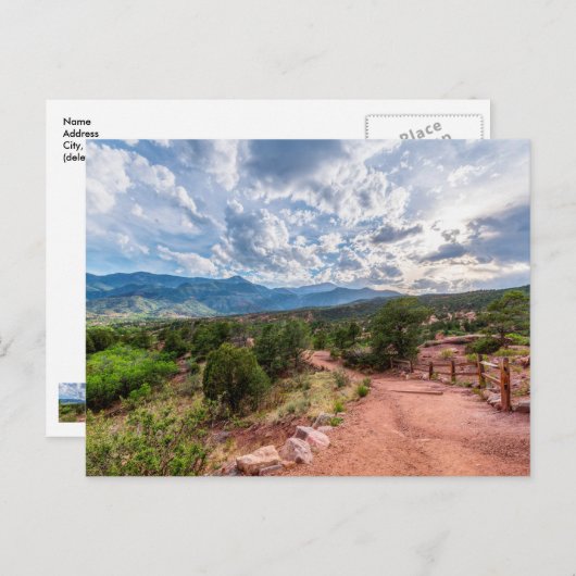 Colorado Pikes Peak Evening Hike Briefkaart (Voorkant / Achterkant)