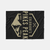 Colorado Pikes Peak Fleece Deken (Voorkant (Horizontaal))