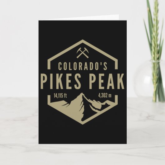 Colorado Pikes Peak  Kaart (Voorkant)