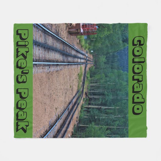 Colorado Pikes Peak THROW BLANKET Fleece Deken (Voorkant (Horizontaal))
