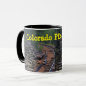 Colorado Pikes Peak Wood Pile Coffee Mok (Voorkant links)