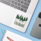COLORADO Pine Trees Ponderosa Sticker (Laptop met iPhone)
