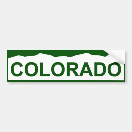 colorado plaat nieuw - COLORADO Bumpersticker (Voorkant)