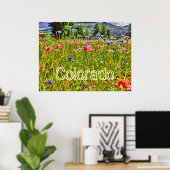Colorado poster van wilde bloemen (Thuiskantoor)