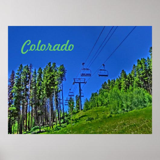 Colorado-poster voor skilift poster (Voorkant)