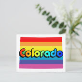 colorado pride. briefkaart (Staand voorkant)