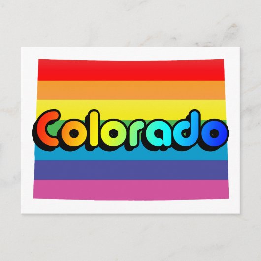 colorado pride. briefkaart (Voorkant)