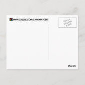 Colorado Pride. Gestreept. Briefkaart (Achterkant)