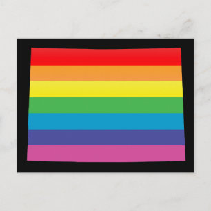 Colorado Pride. Gestreept. Briefkaart