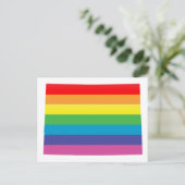 Colorado Pride. Gestreept. Briefkaart (Staand voorkant)