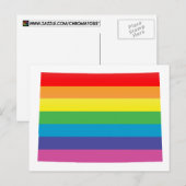 Colorado Pride. Gestreept. Briefkaart (Voorkant / Achterkant)
