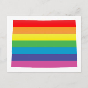 Colorado Pride. Gestreept. Briefkaart