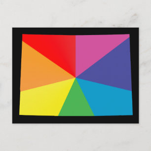 Colorado Pride, schuin. Briefkaart
