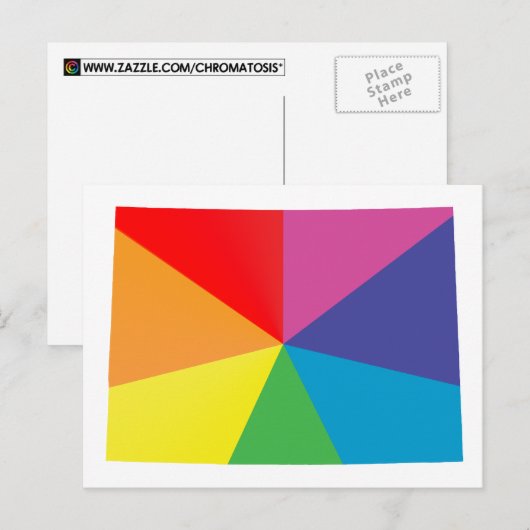 Colorado Pride, schuin. Briefkaart (Voorkant / Achterkant)