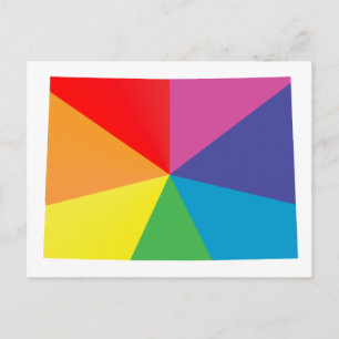 Colorado Pride, schuin. Briefkaart