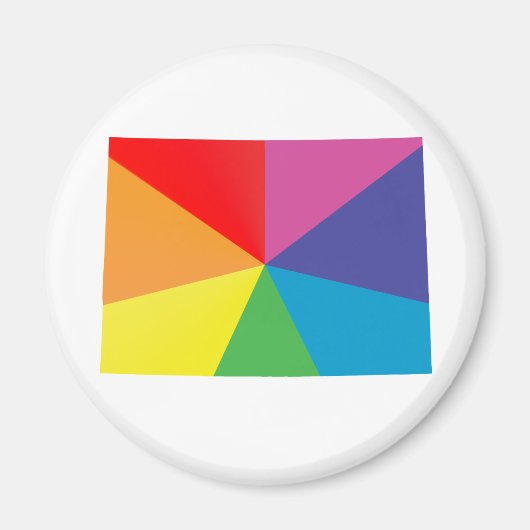 Colorado Pride, schuin. Magneet (Voorkant)