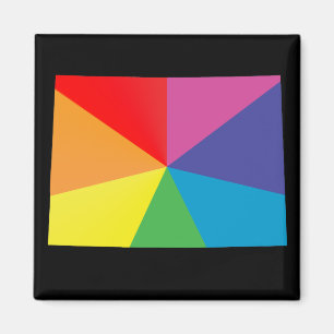 Colorado Pride, schuin. Magneet