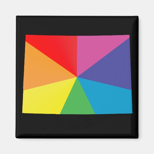 Colorado Pride, schuin. Magneet (Voorkant)