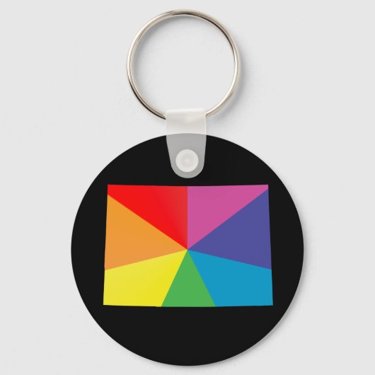 Colorado Pride, schuin. Sleutelhanger (Voorkant)