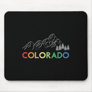 Colorado Pride Wandeltocht Regenboog Retro Vintage Muismat